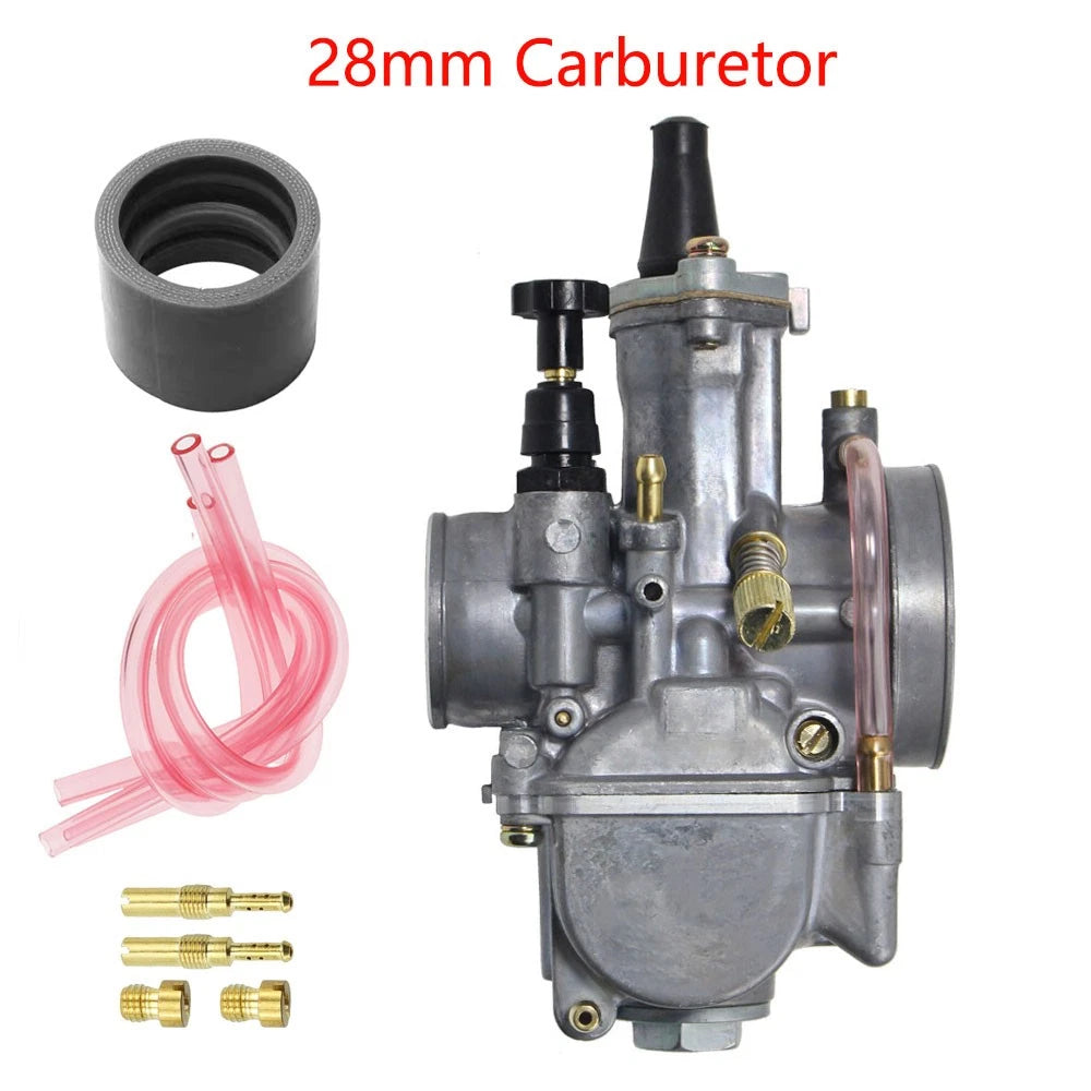 28mm Carburetor with Power Jet for ATV Motorcycle Scooter (125-150cc)