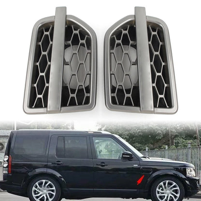 2X Front Grille Air Intake Vent Grill for Land Rover LR4 (2010–2016) Gray