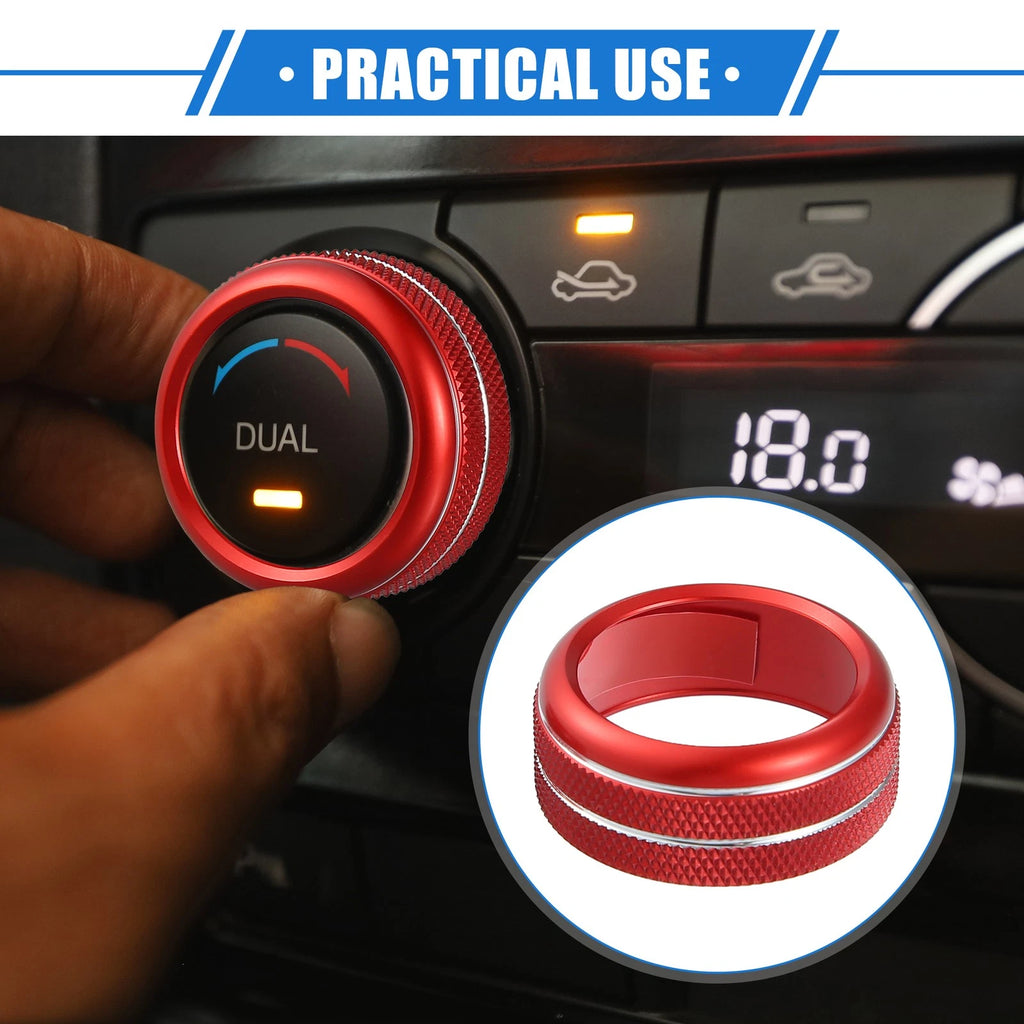 AC Climate Control Knob Rings Replacement 3pc for Chevrolet Corvette C6 (2005–2013)