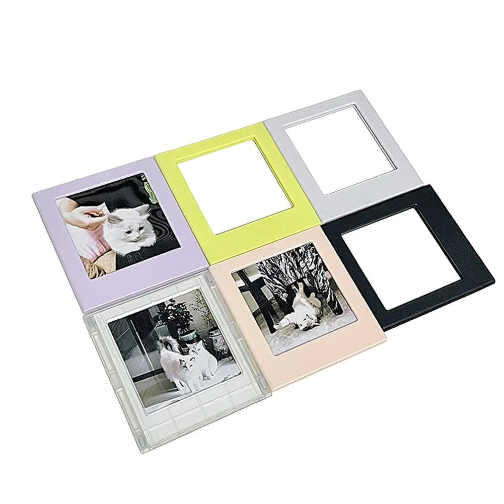 7pc Magnetic Square Photo Frames for Refrigerator Use