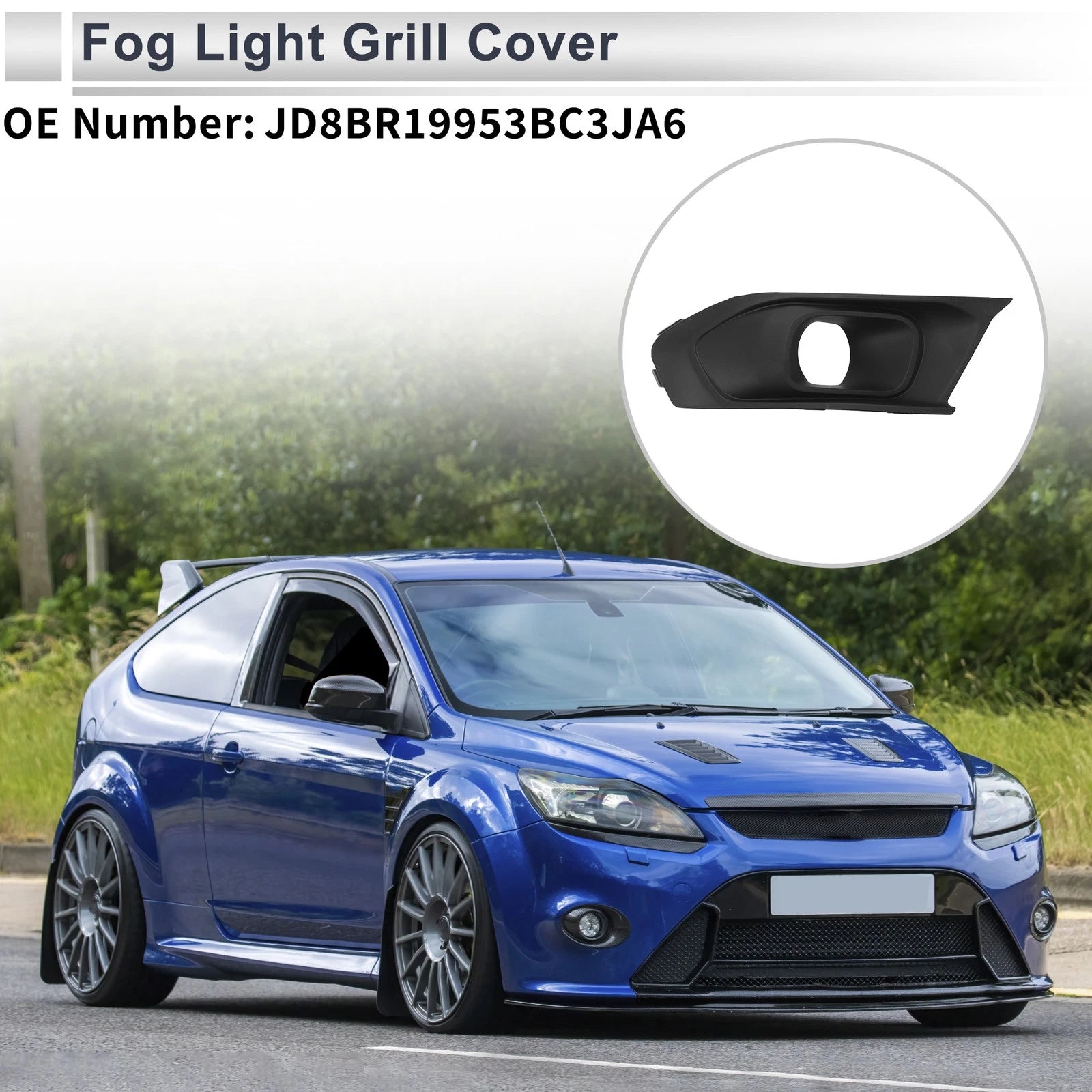 Front Left Fog Light Grill Replacement for Ford Escort (2019–2019)