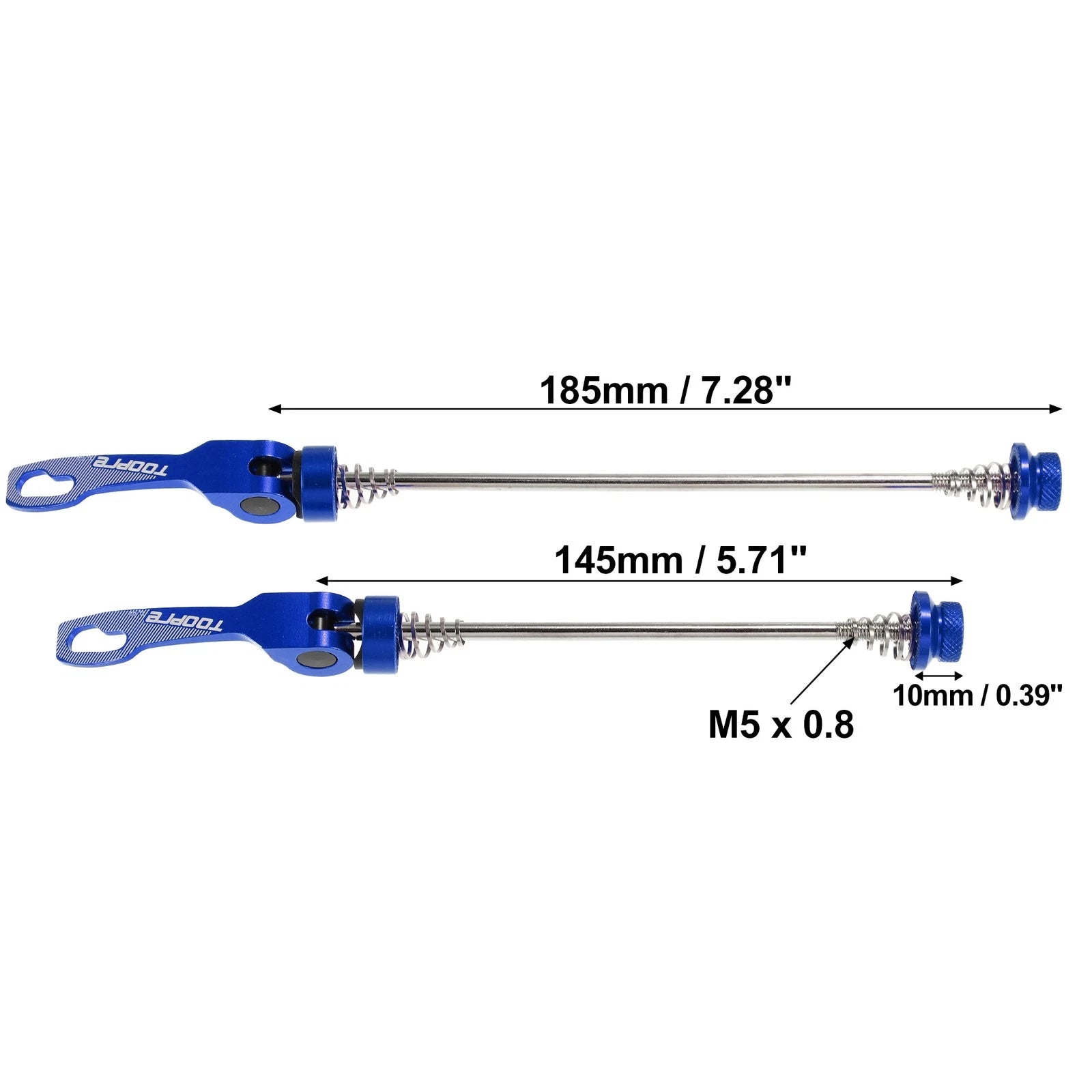 Quick Release Axles Front Rear Pair for MTB Bicycle Wheel Hub (2010–2018)