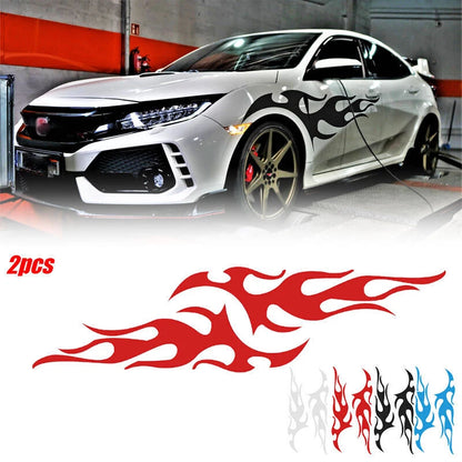 Flame Decal Set for Auto Graphic Body Car Truck Vinyl Sticker (12"x 48")