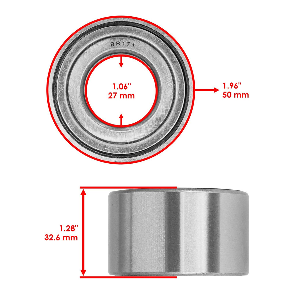 Front Wheel Knuckle Ball Bearing Replacement for Honda (1990–2001)