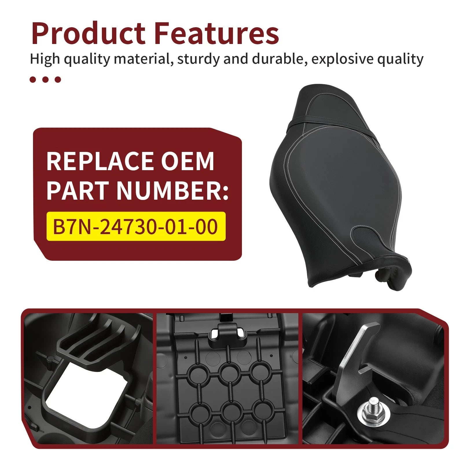 Complete Seat Assembly for Yamaha MT-09 (2021–2023) #B7N-24730-01-00