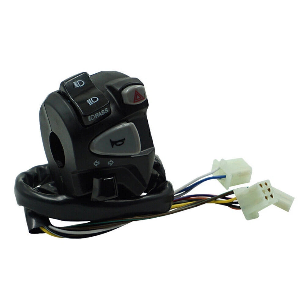 Handlebar Horn Turn Signal Headlight Switch for Motorcycle (7/8" 22mm)