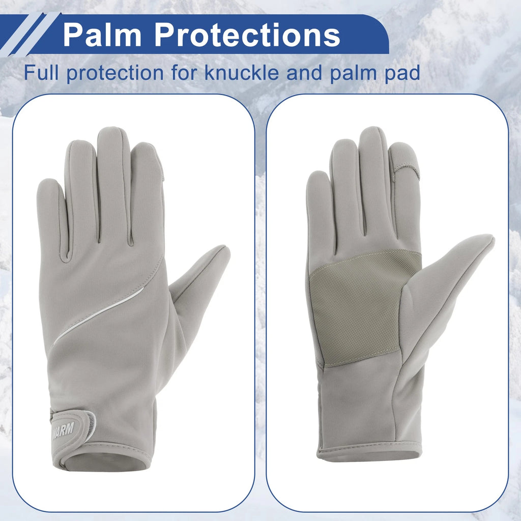 Cycling Gloves for Women Mountain Biking Fingerless Polyester for Gray