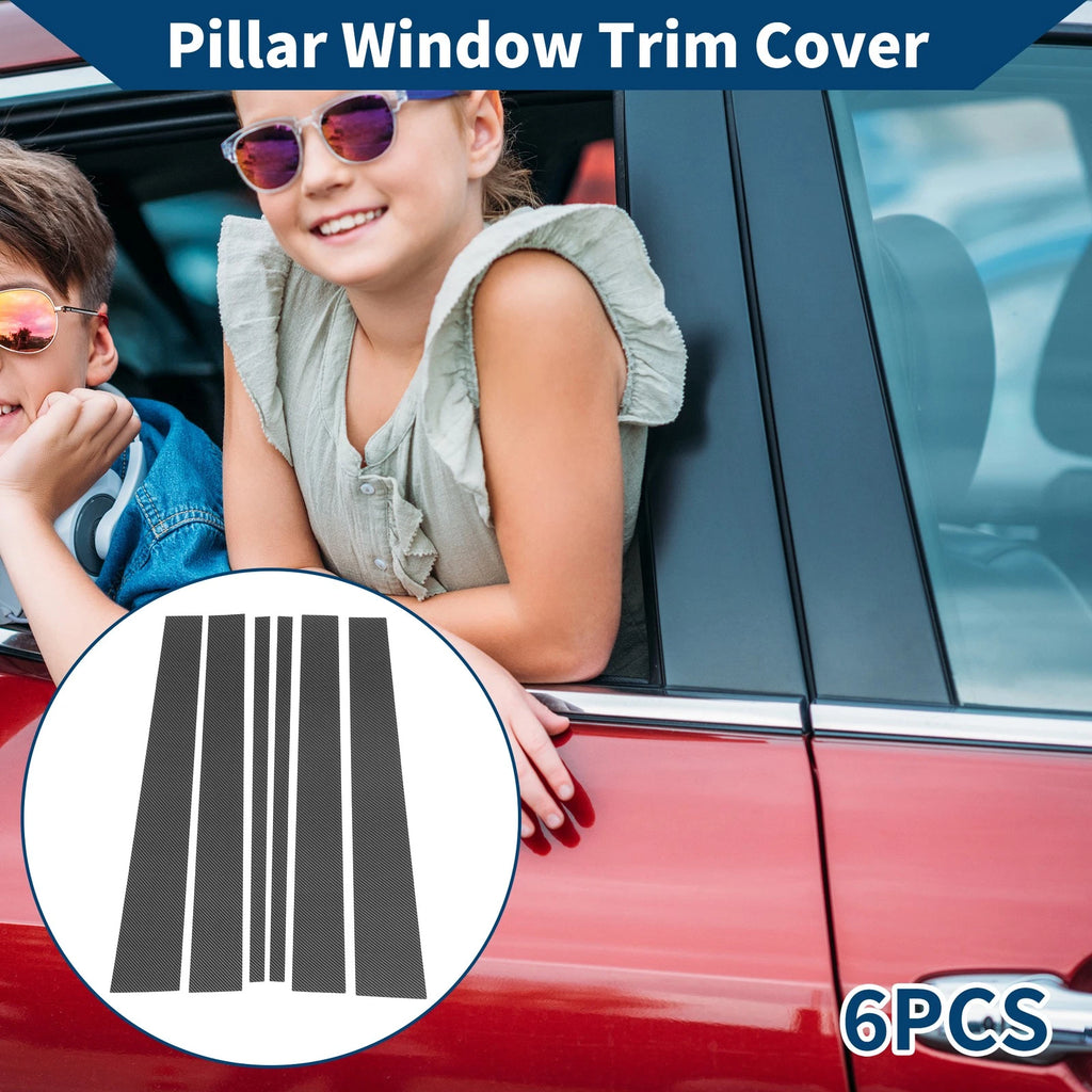6 Pcs Door Pillar Window Trim Replacement for Ford Expedition (2003–2017)