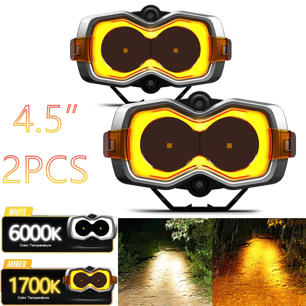4X NOVSIGHT 4.5" LED Work Light Pod for Offroad Use