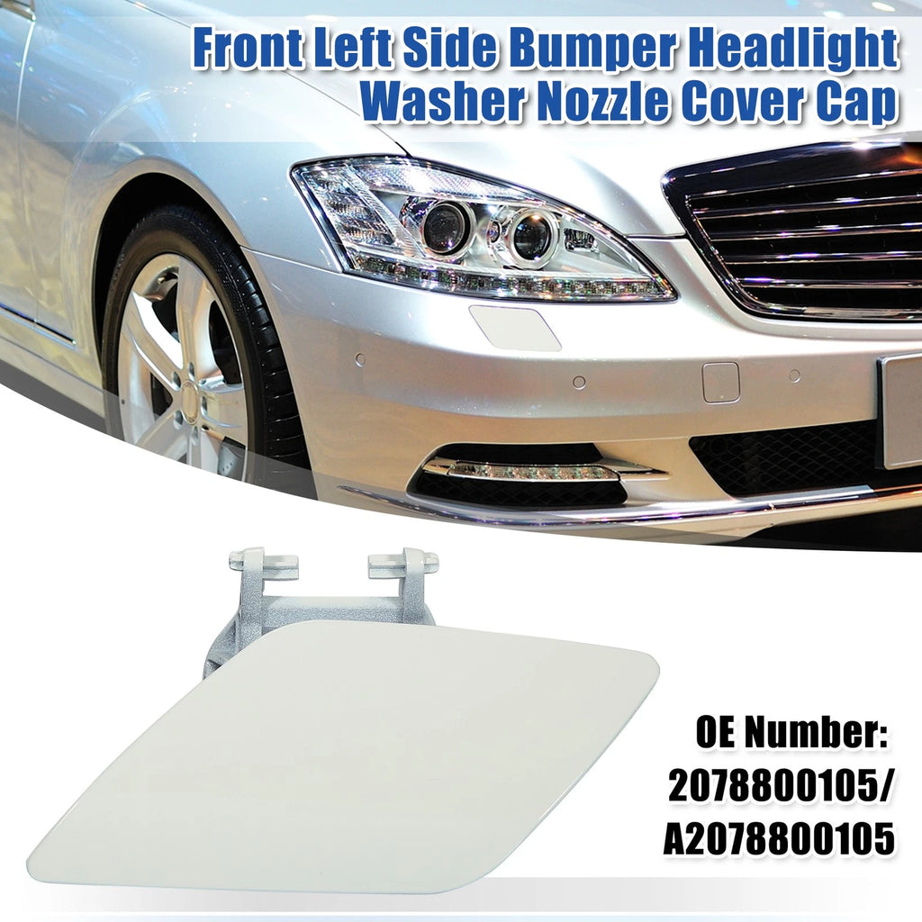 Front Left Side Bumper Washer Nozzle Cover Replacement for Mercedes E550 (2014–2016)