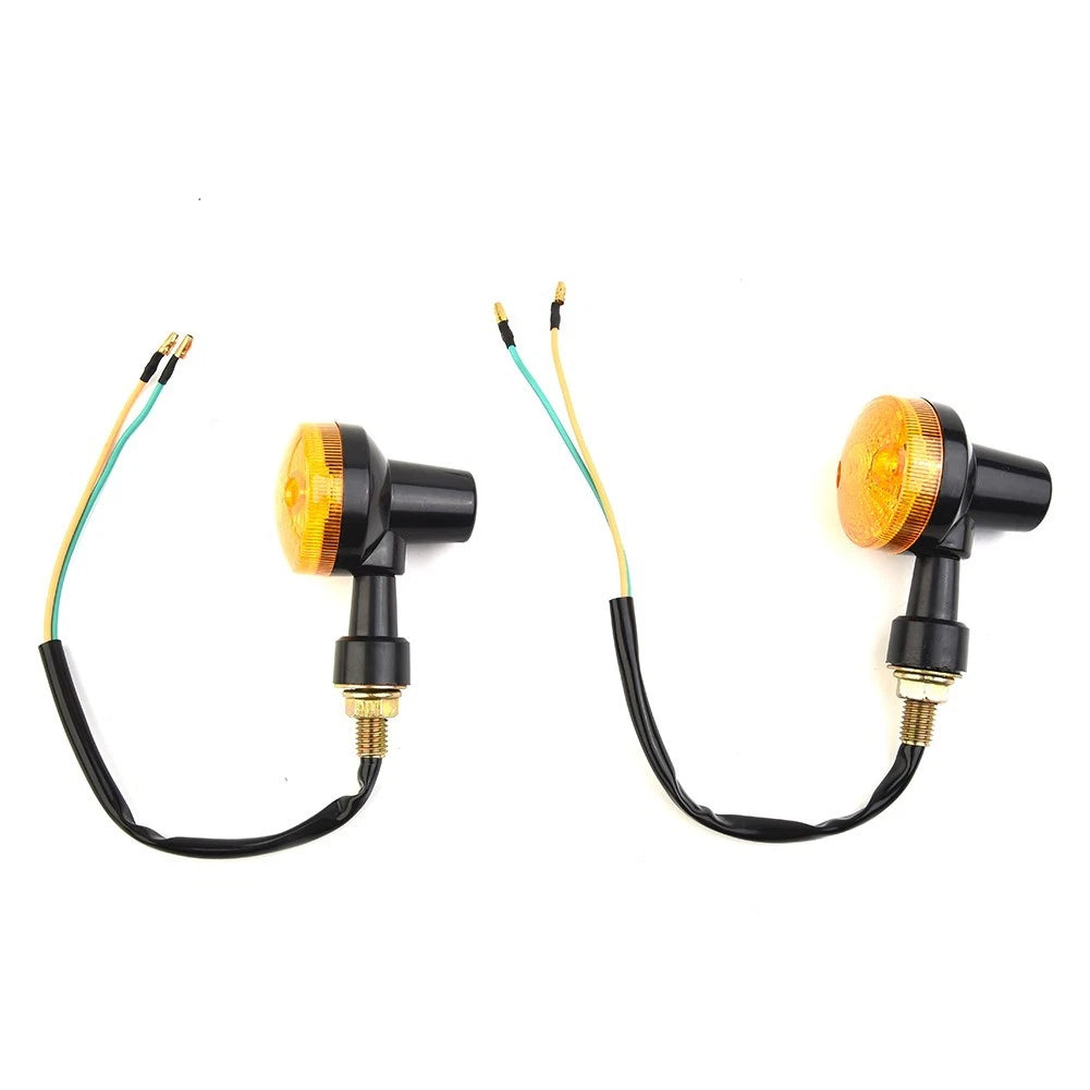 2X Motorcycle Turn Signal Light Blinker Amber Indicator Lamp Universal