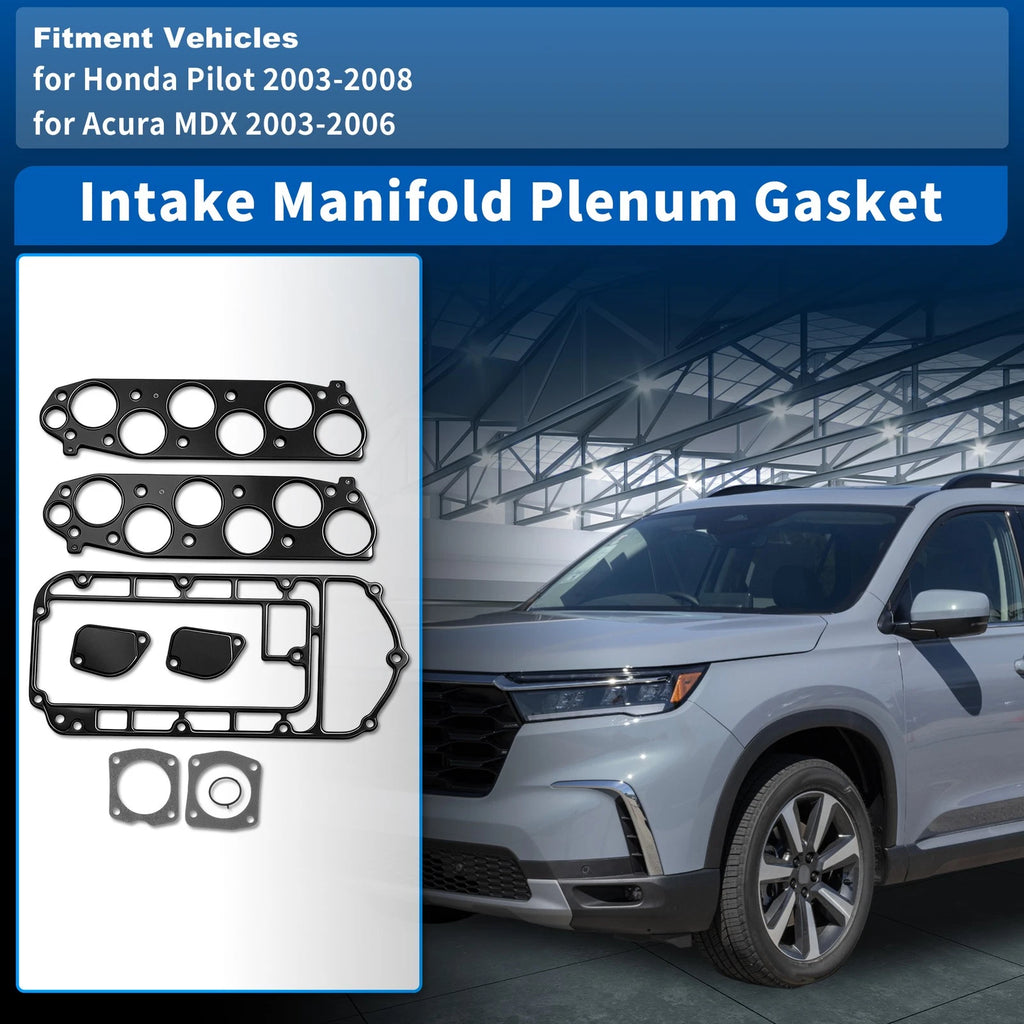 Lower and Upper Intake Manifold Plenum Gasket for Honda Pilot (2003–2008)