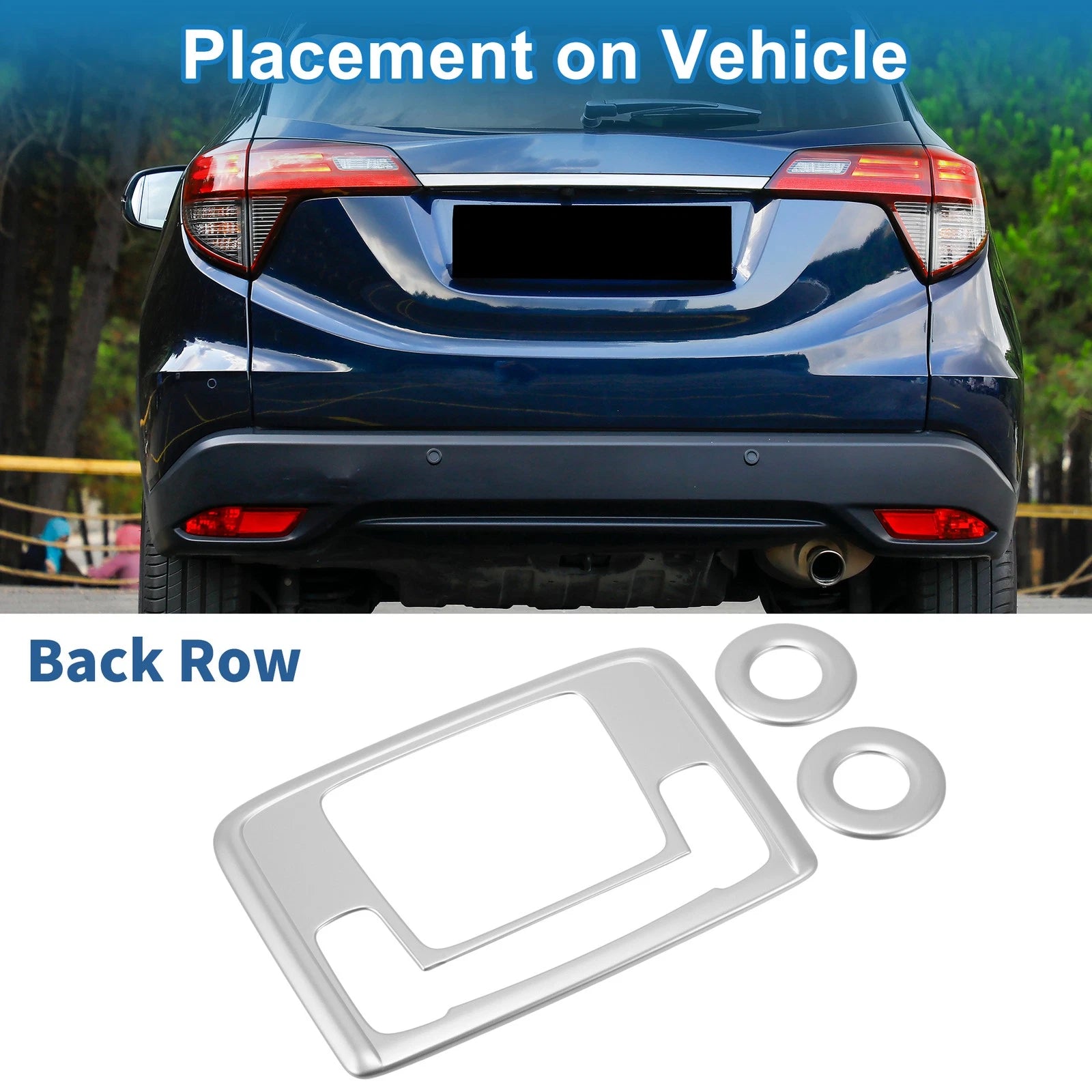 Car Rear Headlight Trim Bezel Replacement Set for Honda HR-V (2021–2022)