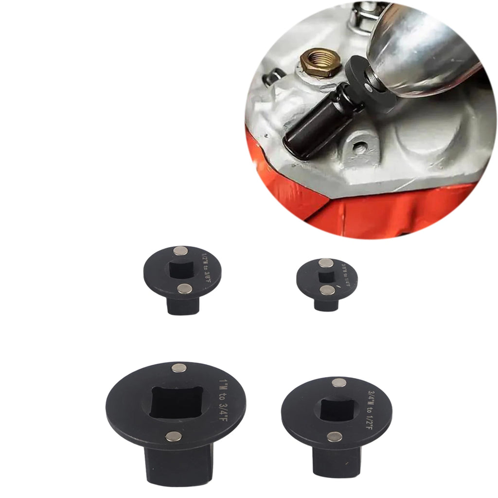 Set of 4 Low Profile Magnetic Socket Holders for Workshop
