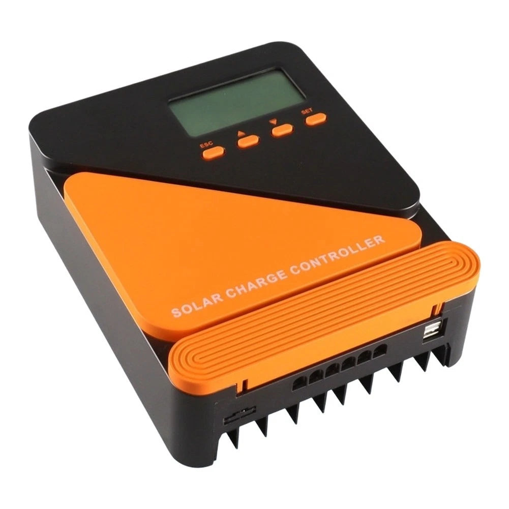 Dual USB Solar Charge Controller 12V 24V with LCD Display for RV