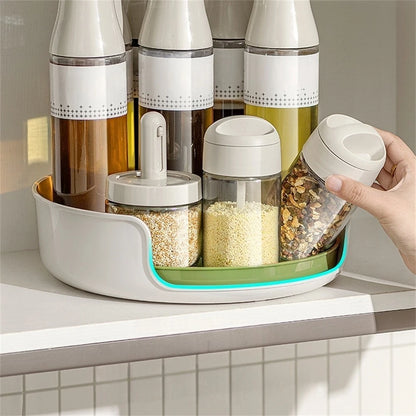 11 Inch Lazy Susan Rotating Storage Tray for Spices and Condiments