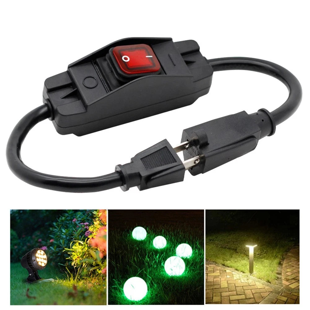 ON Off Switch for Inline Cord Waterproof LED Indicator