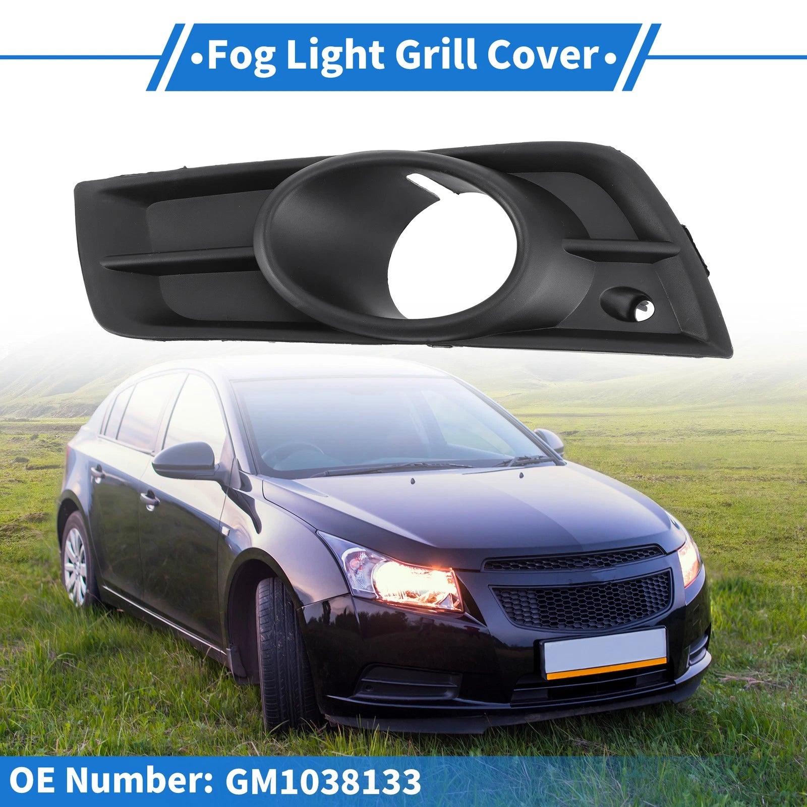 Front Left Fog Light Grill for Chevrolet Cruze (2011–2015) Replacement