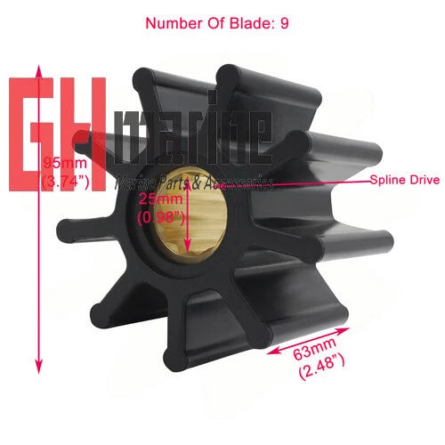 Engine Flexible Impeller for DAF D 620, DK 1160 (MY)