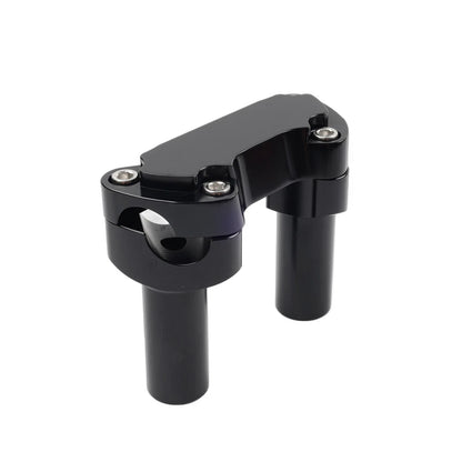 3.5" Straight Handlebar Riser & Top Clamp for Harley Dyna Tour Road Glide