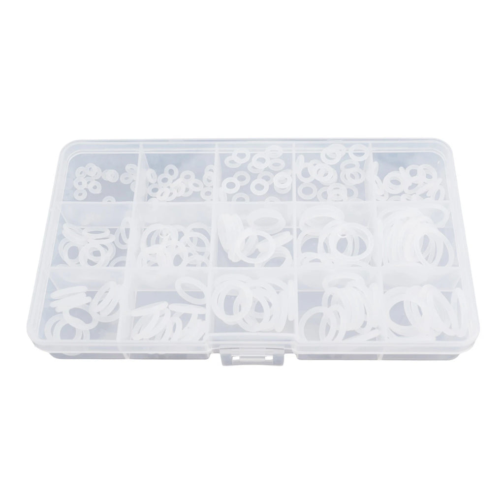 225pcs Metric Silicone Rubber O Ring Assortment Kit VMQ