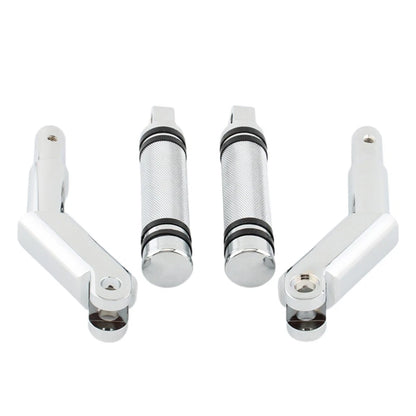 2X Chrome Footrest Pedal Bracket Set for Harley V-Rod Muscle (2002–2017)