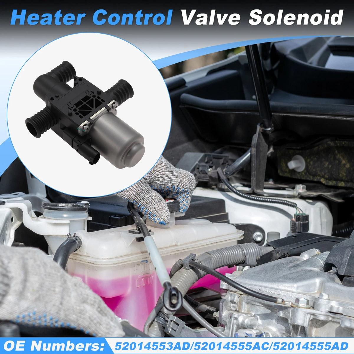 Heater Control Valve 52014553AD/52014555AC for Fiat 500 (2014–2019)