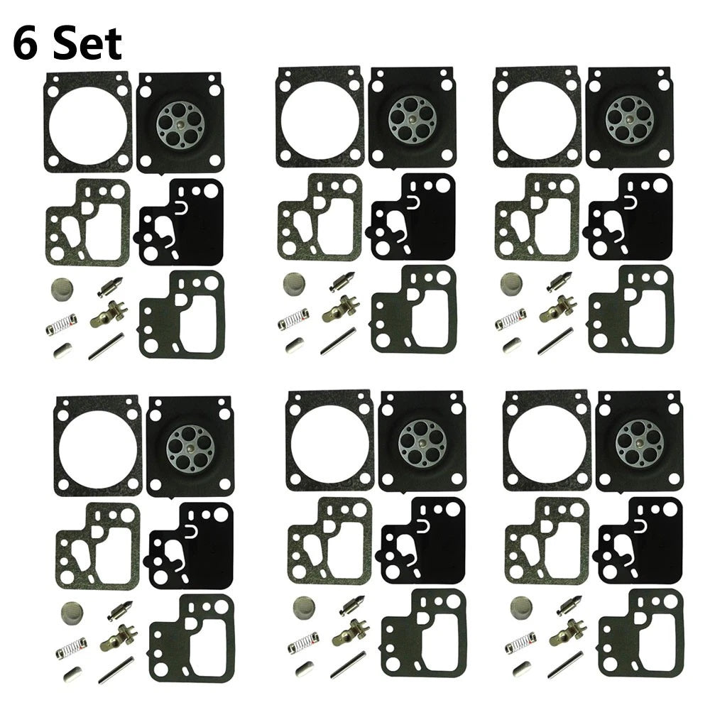 Set of 6 Carburetor Repair Kits for Stihl HS46 HS56 (RB-243 C1T-S195E-J)