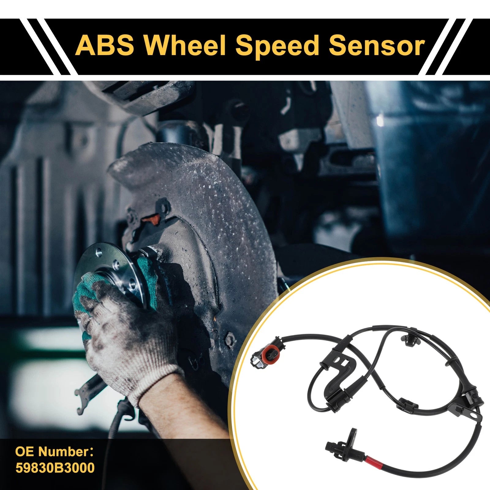 ABS Wheel Speed Sensor Front Right Replacement for Hyundai Sonata (2011–2017)