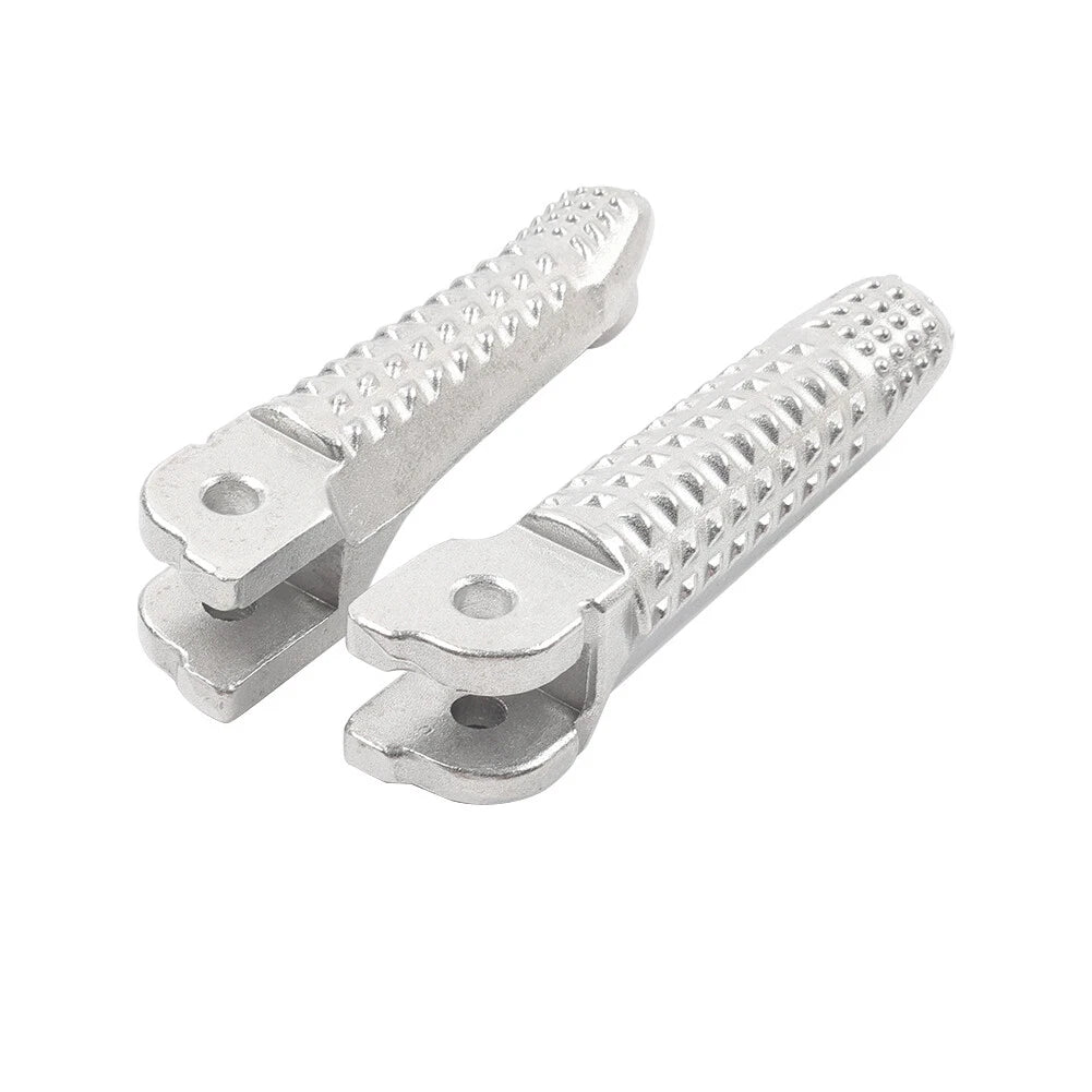 Pair Silver Front Driver Foot Pegs Footrest Pedals For BMW R nineT 2020-2024