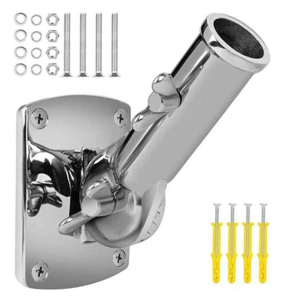 Flag Pole Holder for Marine Use - 316 Stainless Steel Heavy Duty