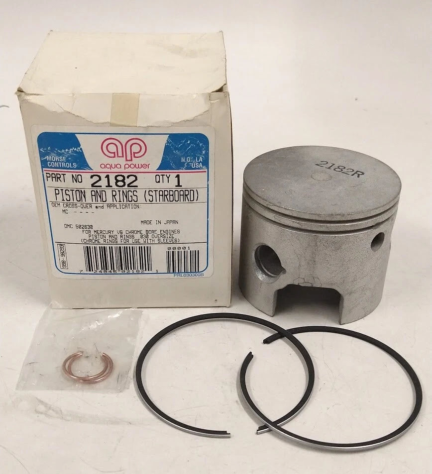 Piston & Rings for Aqua Power 2182 (Missing Piston Pin)
