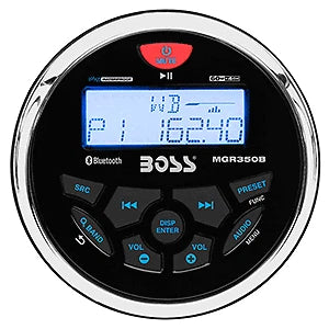 Boss Audio MGR350B Marine Stereo for Boat (AM/FM/BT/USB)