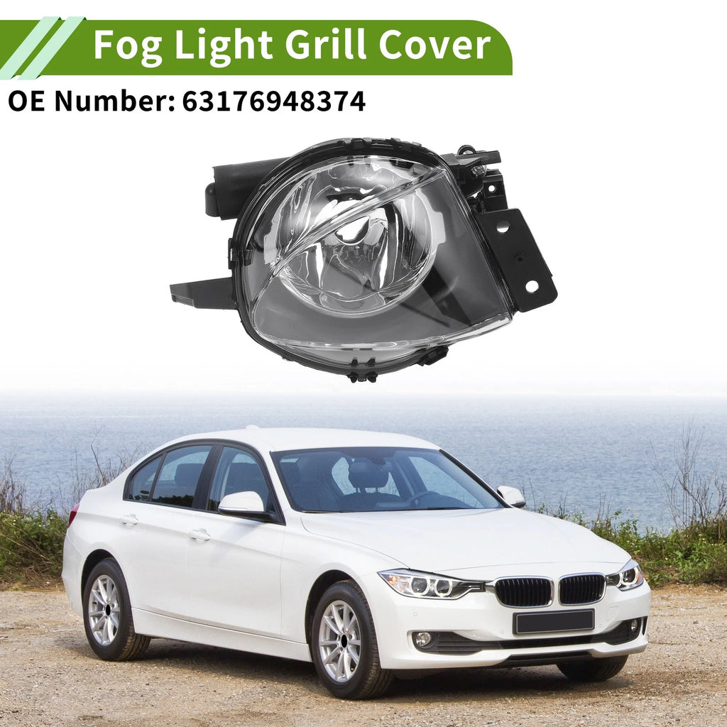 Right Fog Light Grill Replacement for BMW 330i Sedan (2006–2008) Clear