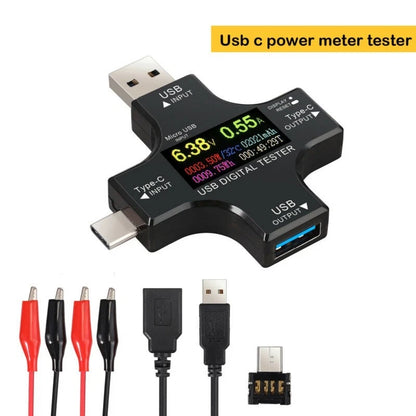 Power Meter Tester with Crocodile Clip Accessory for Automotive Use