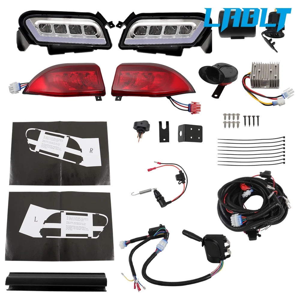 Deluxe LED Headlight & Tail Light Kit for Club Car Tempo (2018–Present)