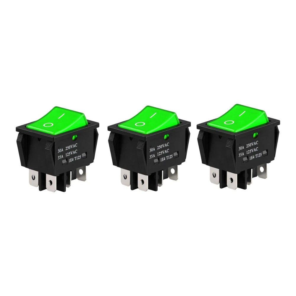 KCD4 30A Industrial Switch with LED Indicator for Motorcycle (Audio Use)