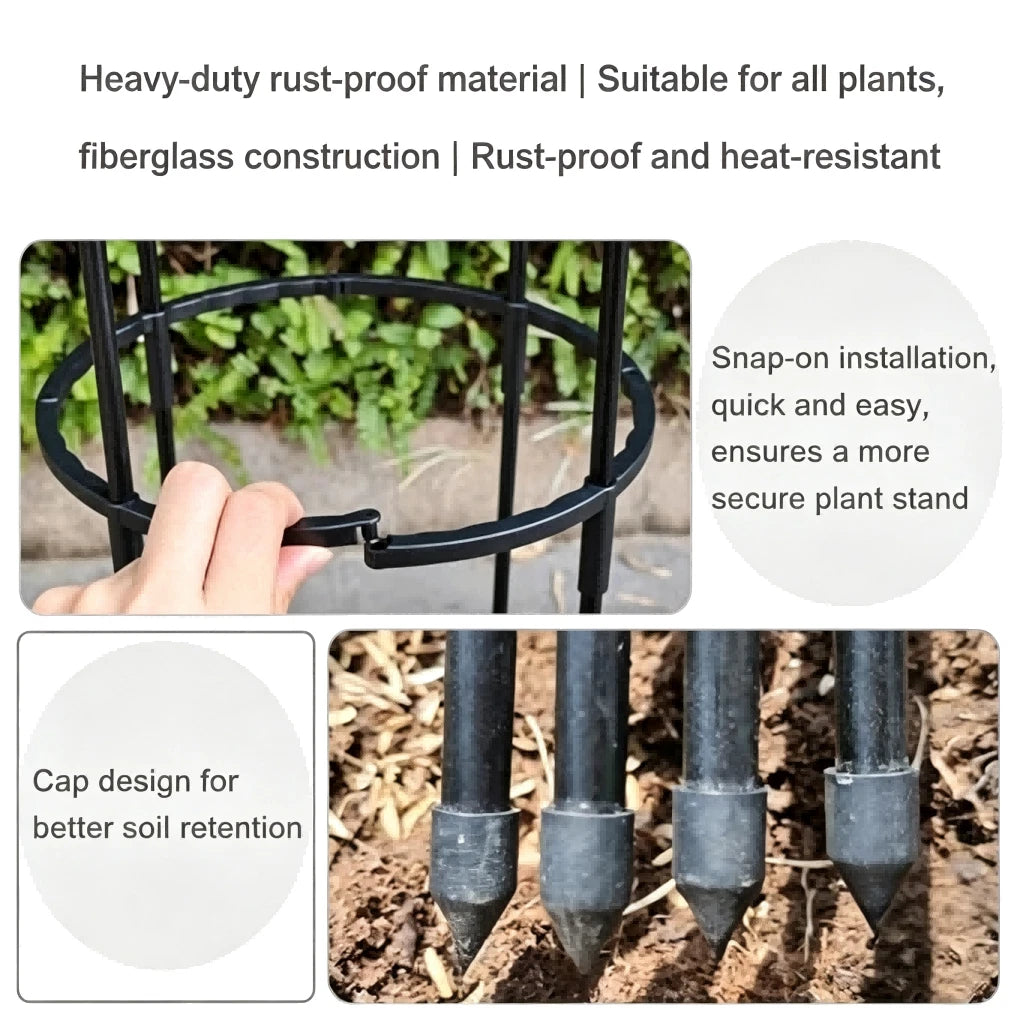 Mushroom Head Trellis for Flexible Height Extension (Weather Resistant)