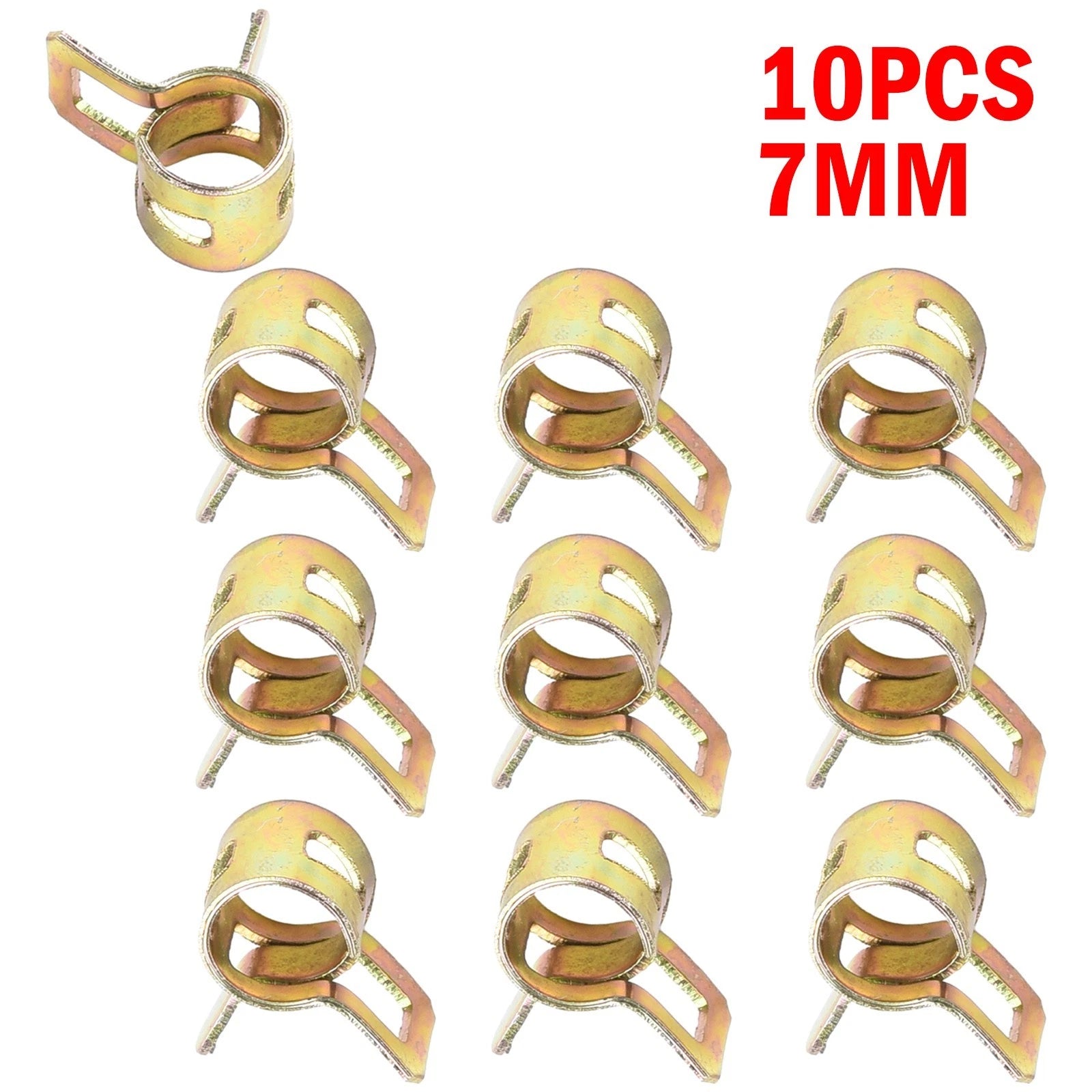 10PC Secure Adjustable Spring Clips for Silicone Hose 5/16"