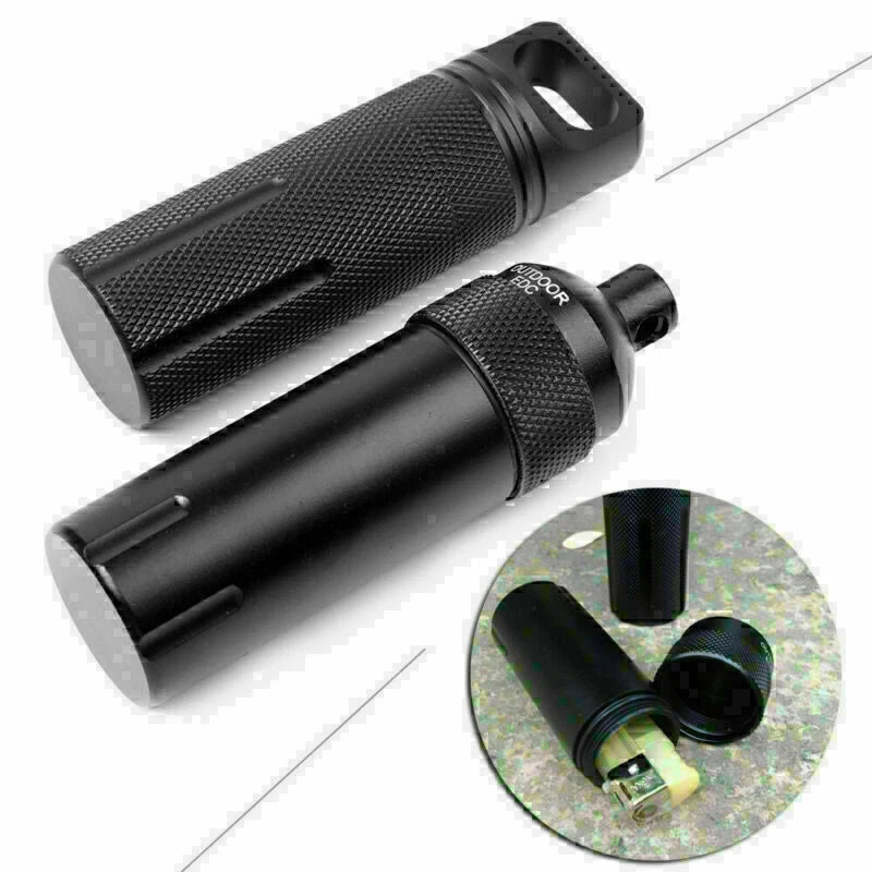 Portable Survival EDC Tool Waterproof Mini Capsule Seal Bottle Case