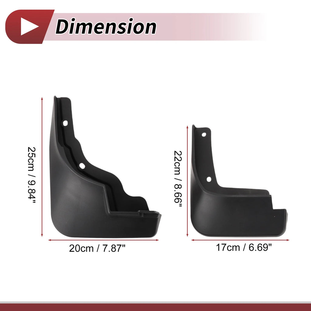 Mud Flaps Splash Guards 1 Set for Hyundai Elantra (2023–2024)