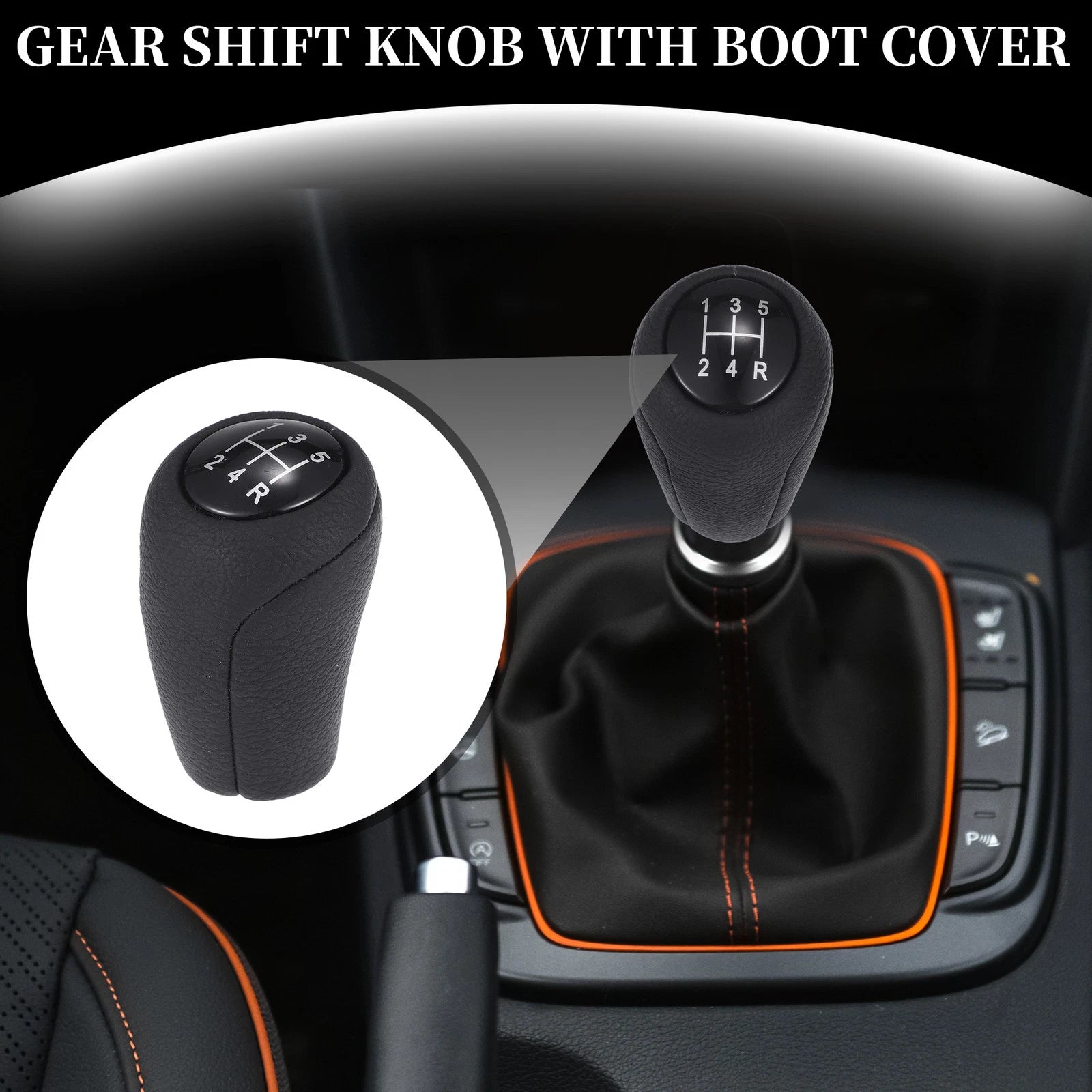 Gear Shift Knob 5 Speed Manual Replacement for Mazda MX-5 Miata (2006–2012)