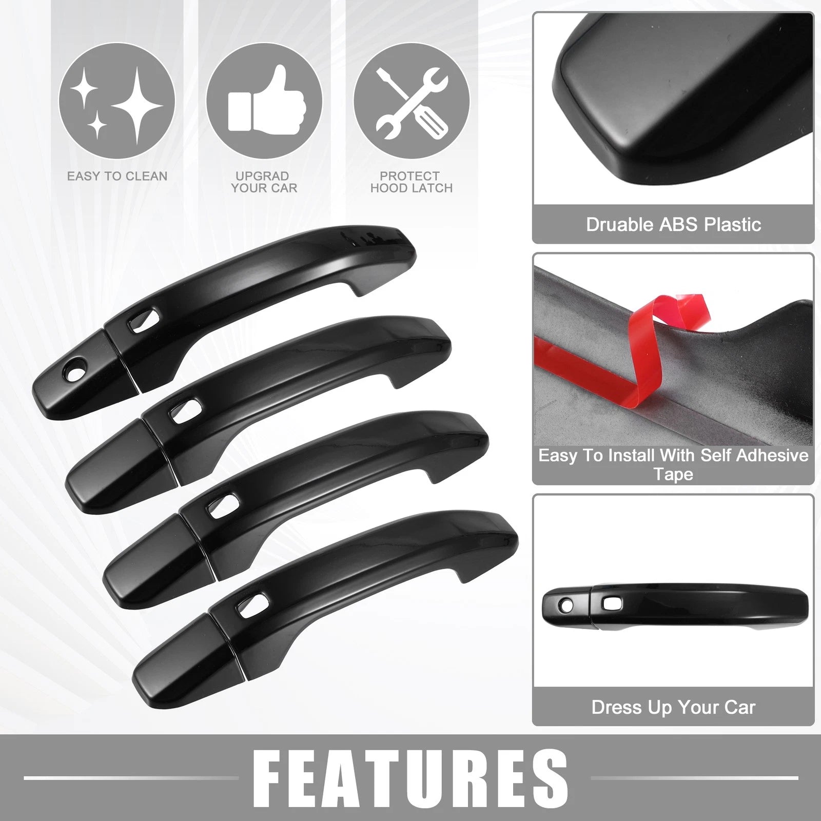 Door Handle Cover Exterior with Smartkey Cutout for Chevrolet (2005–2020)