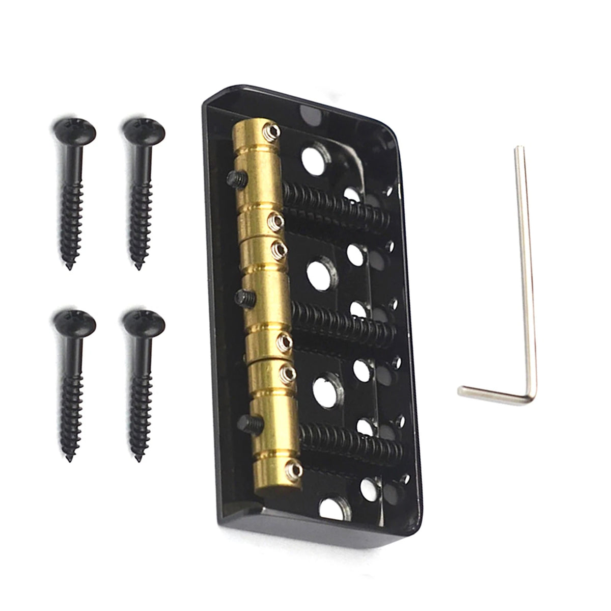 6 String Telecaster Bridge with 3 Saddles for Telecaster Guitar (Chrome)