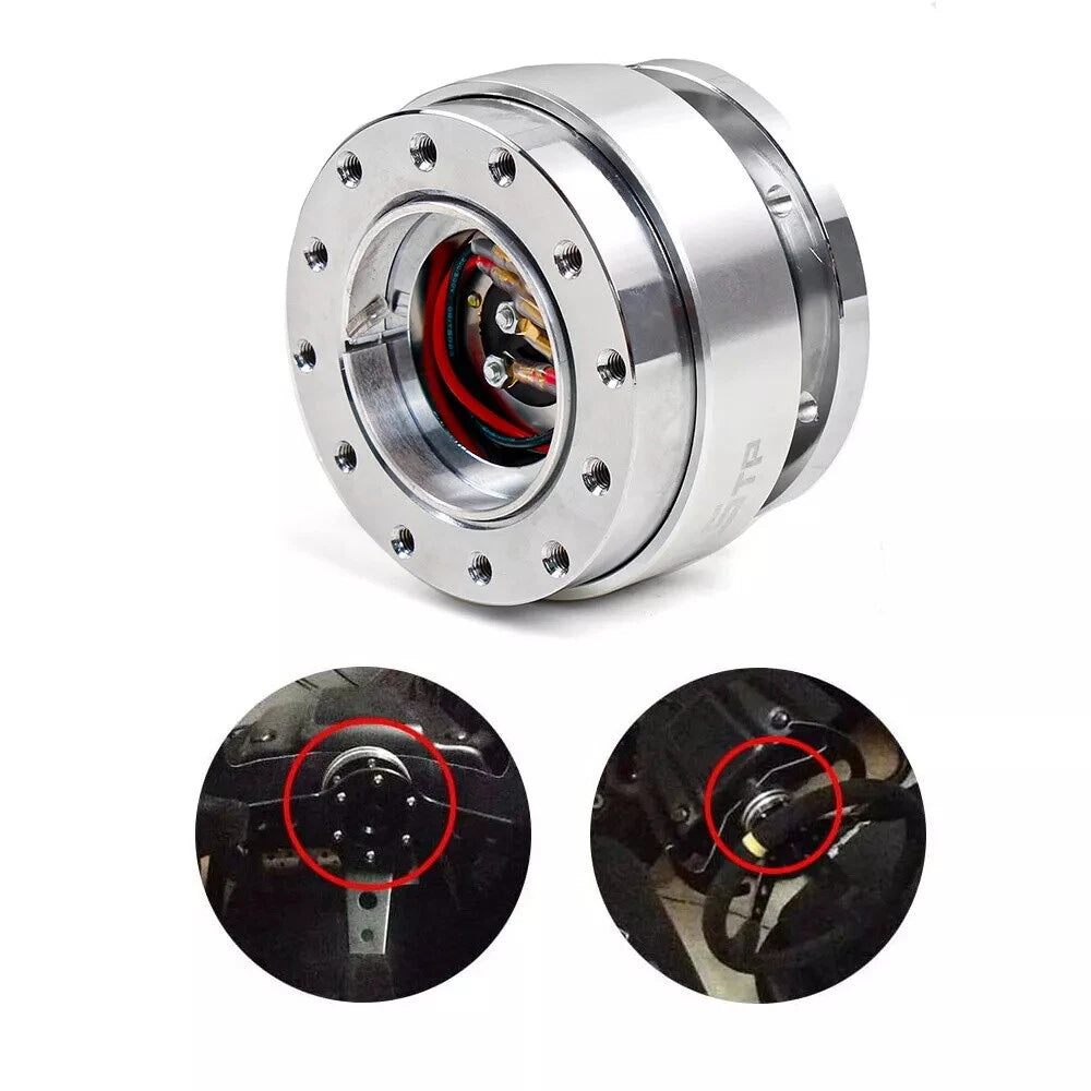 Steering Wheel Quick Release Hub Adapter Snap Off Boss Kit Universal