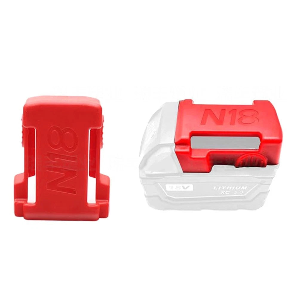 Organizer for 18V Tool Batteries with Belt Clip Holder