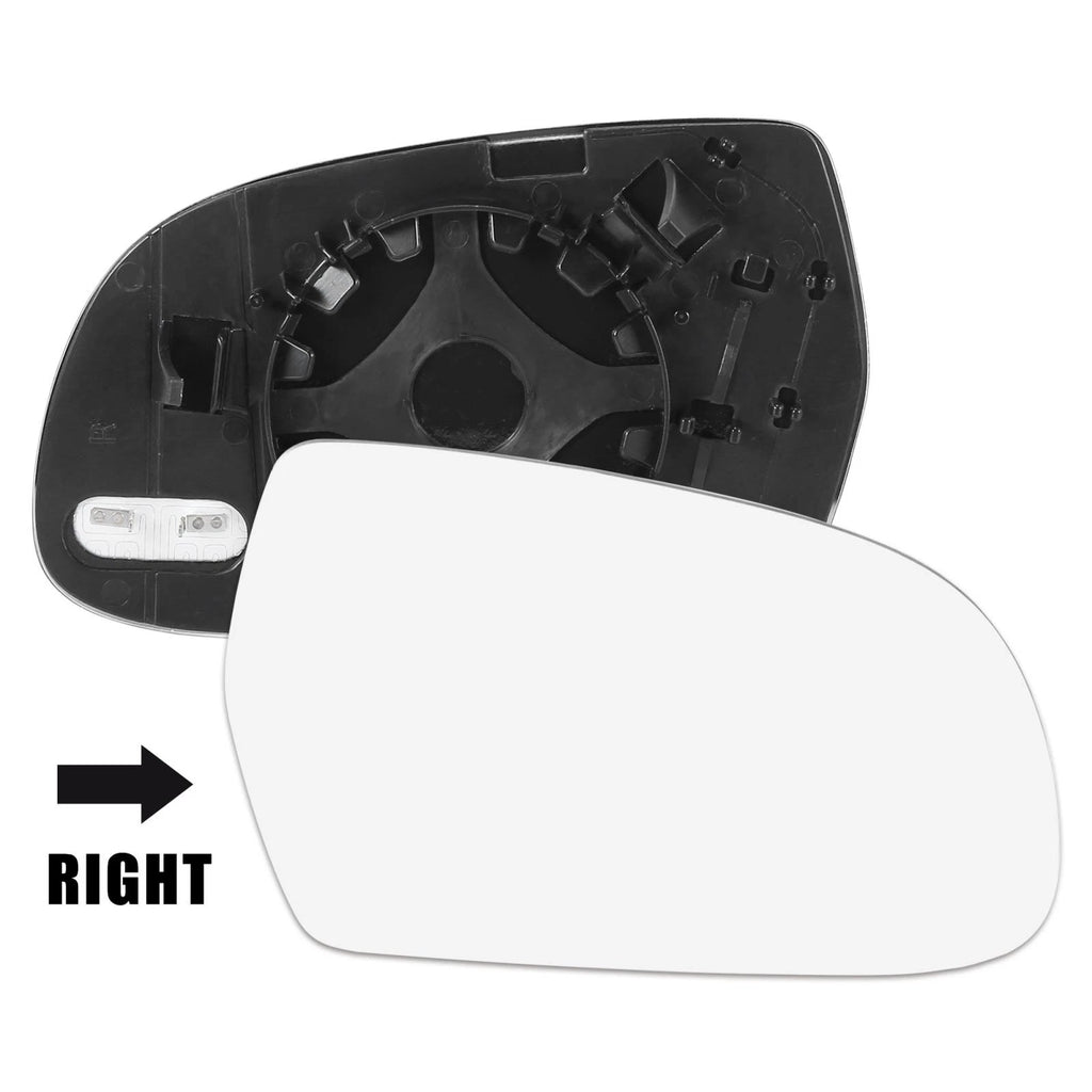 Heated Right Side Mirror Glass with Backing for Audi A5 A3 S5 A4 (2012–2018)
