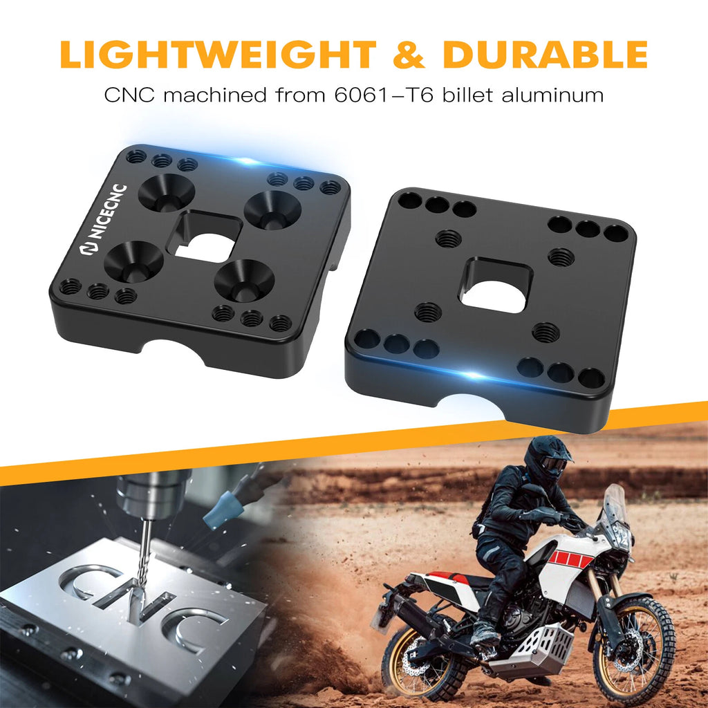 CNC Handlebar Cell Phone Mount for Yamaha Tenere 700 (2019–2023)