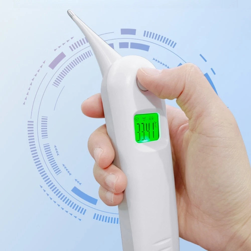 Electronic Thermometer for Veterinary Use - Hygienic Waterproof Probe