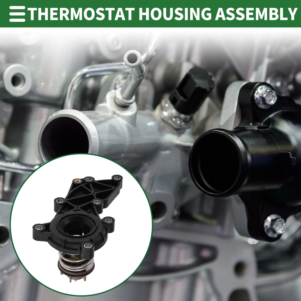 Engine Coolant Thermostat Housing Assembly Replacement for Audi A6 Quattro A7 Quattro (2012–2021)
